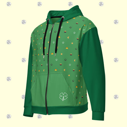 Lucky As Can Be - Zipper Hoodie - Unisex