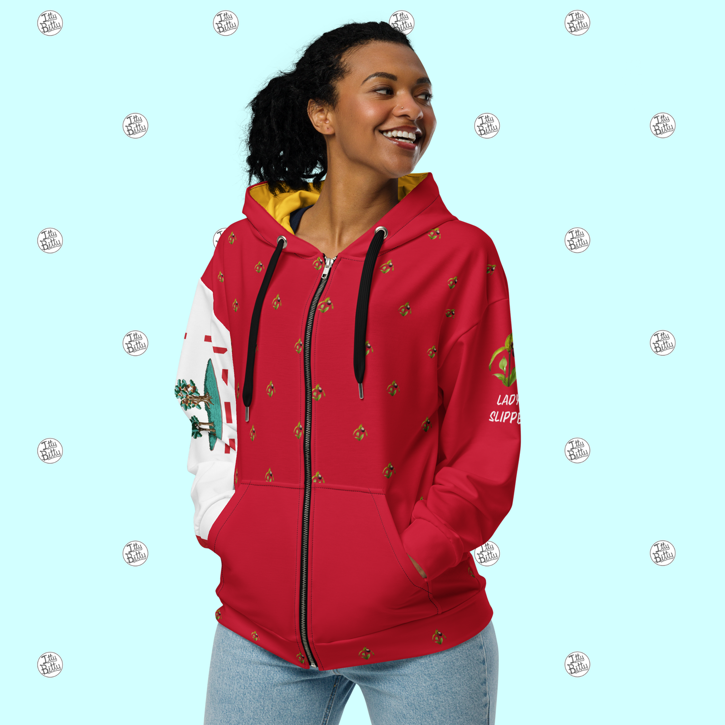 Prince Edward Island Lady Slipper - Zipper Hoodie - Unisex