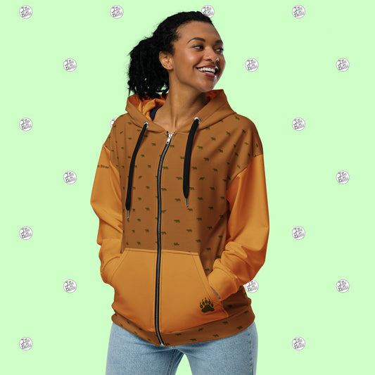 Golden Bear - Zipper Hoodie - Unisex