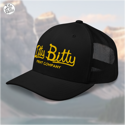 Trucker Hat Black Yellow