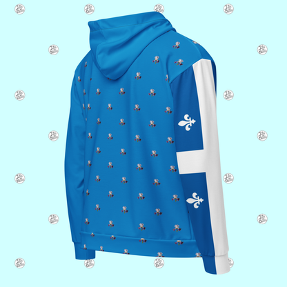 Quebec Blue Flag Iris - Zipper Hoodie