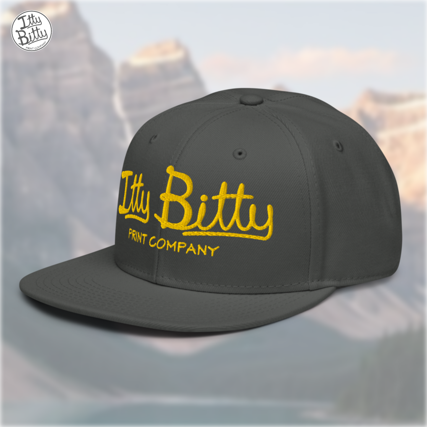 Flat Brim Snap Grey Yellow