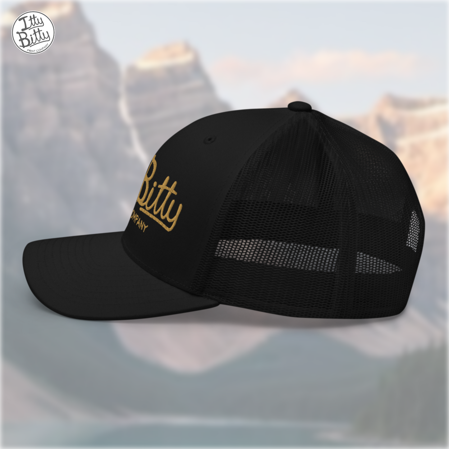 Trucker Hat Black Gold