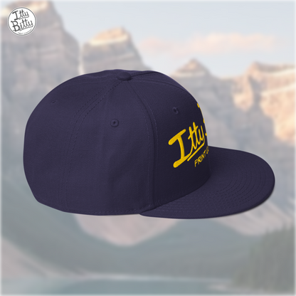 Flat Brim Snap Navy Yellow