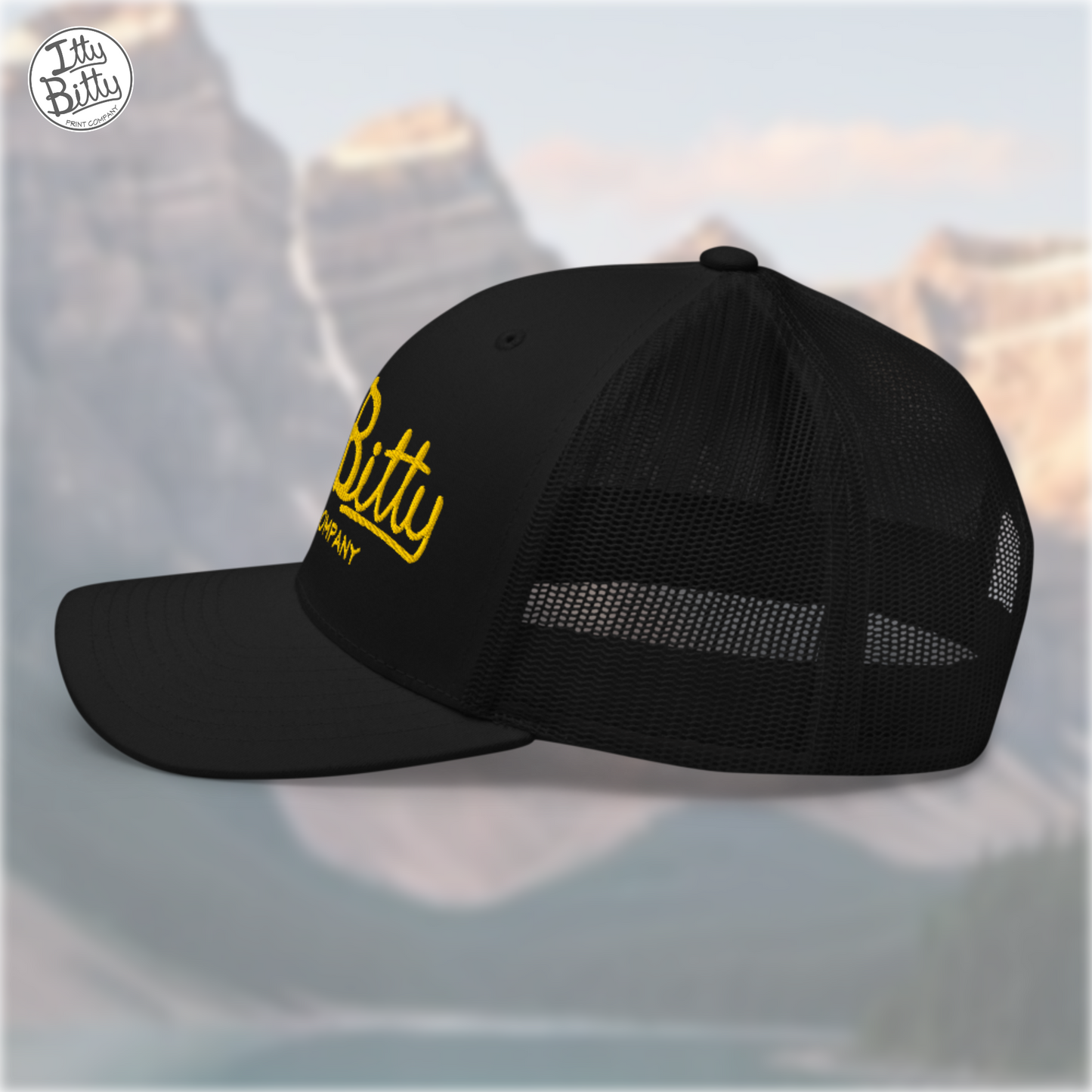 Trucker Hat Black Yellow