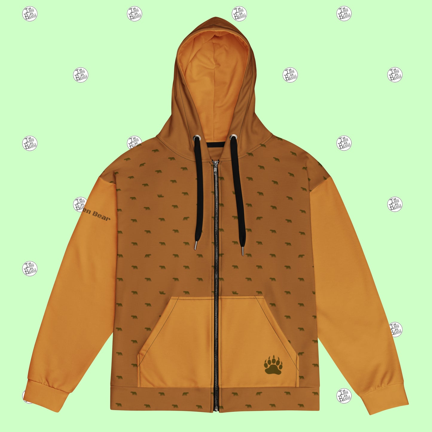 Golden Bear - Zipper Hoodie - Unisex