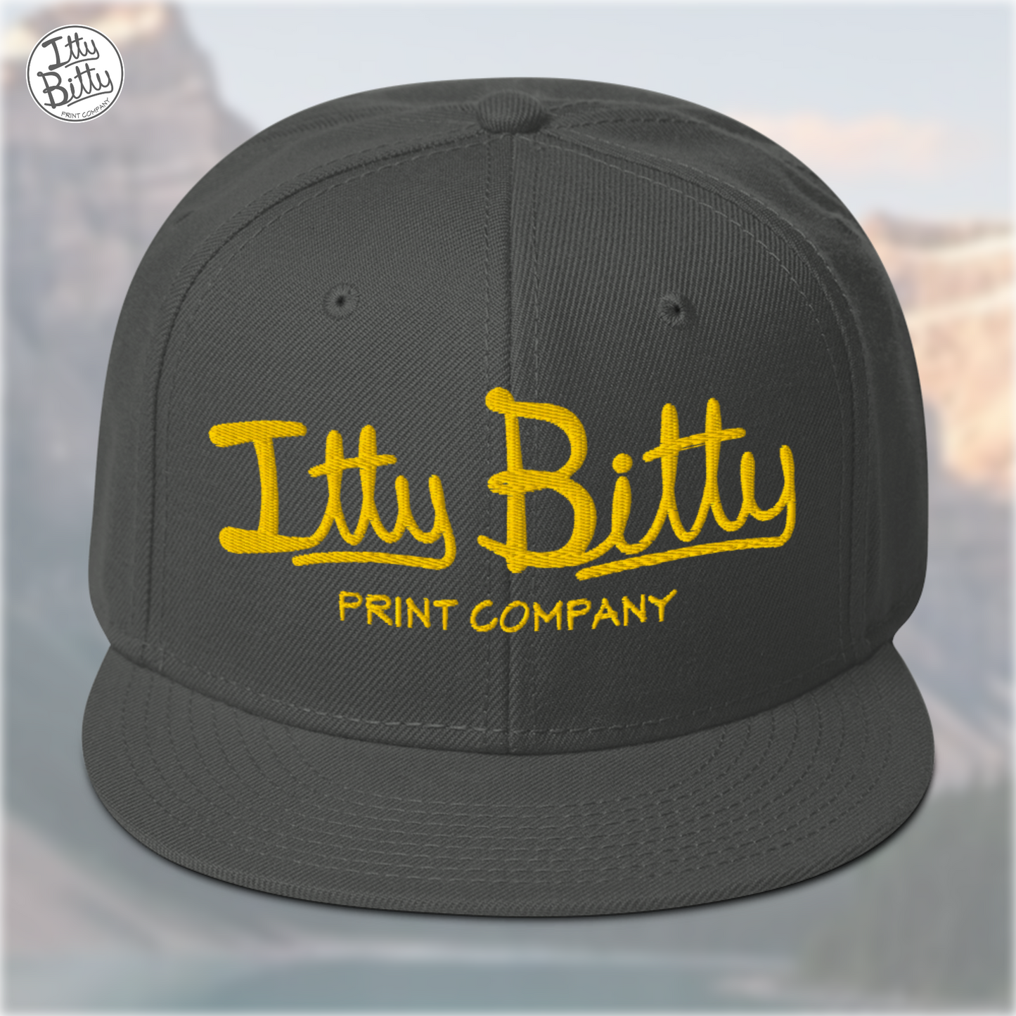 Flat Brim Snap Grey Yellow