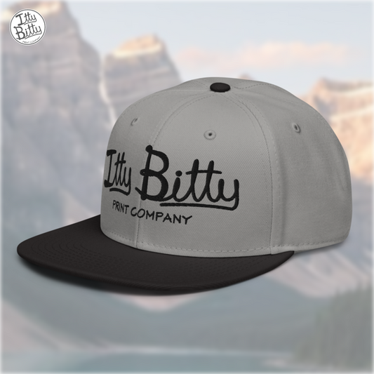 Flat Brim Snap Grey Black