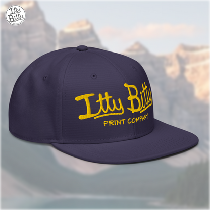 Flat Brim Snap Navy Yellow
