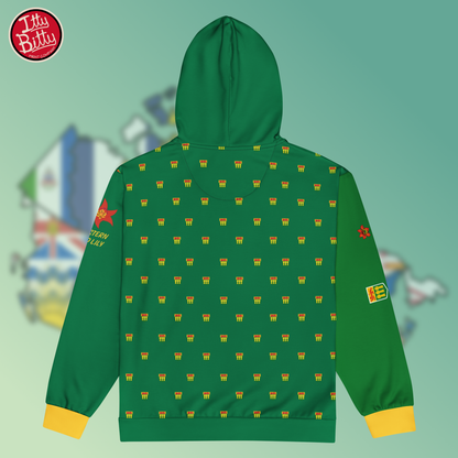 Saskatchewan Red Lily - Zipper Hoodie - Unisex