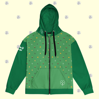 Lucky As Can Be - Zipper Hoodie - Unisex