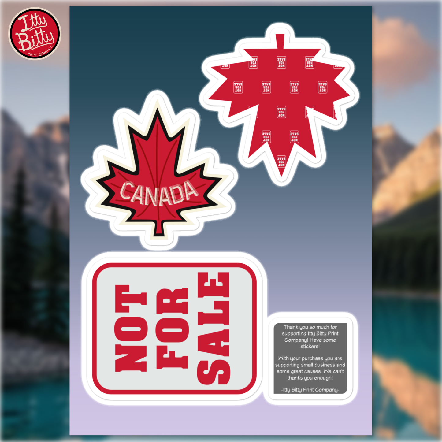 NOT FOR SALE - STICKER PACK